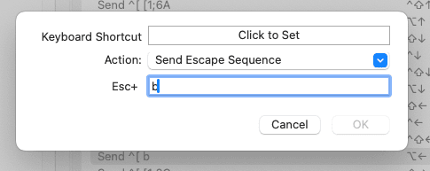 keyboard shortcut